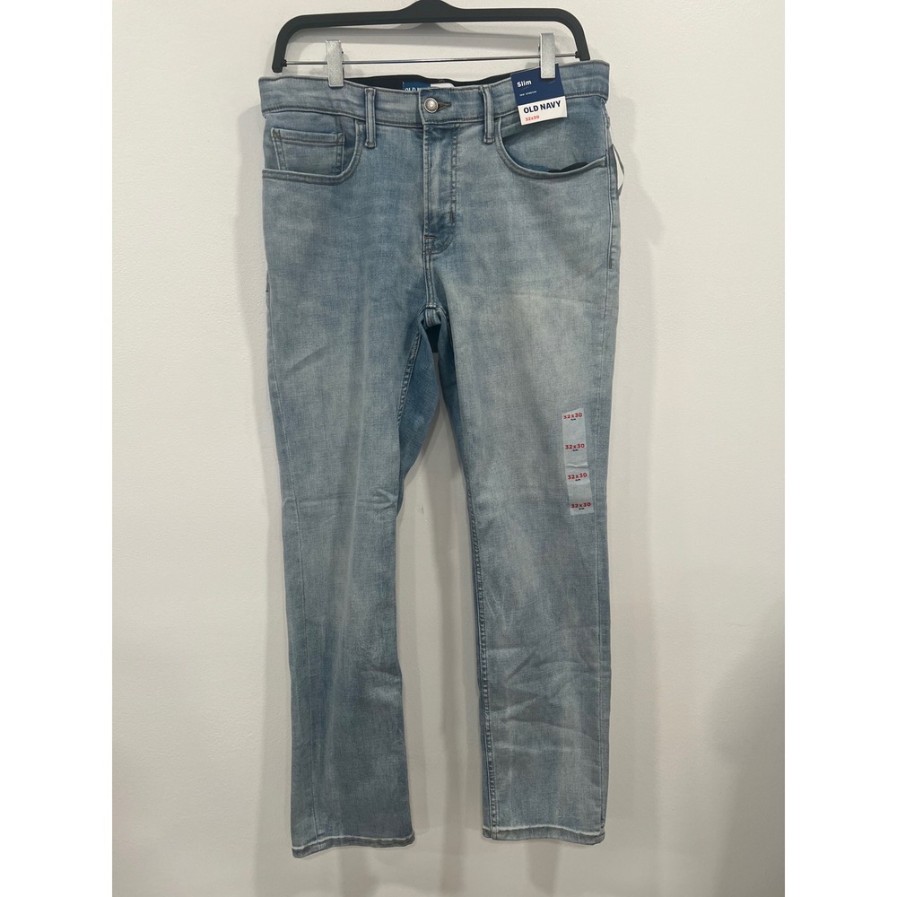 Old Navy Jeans Teen Boy‎ Men 32x30 Light Blue New with tags 360 Stretch Denim